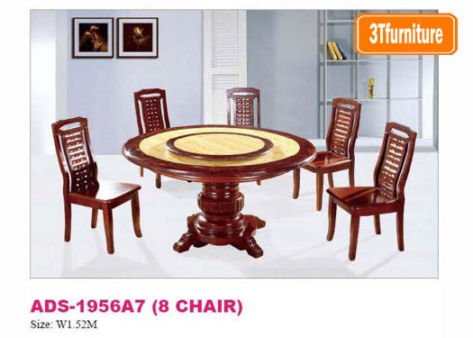 โต๊ะอาหารหน้าหินอ่อน ADS-1956A7 โต๊ะอาหารหน้าหินอ่อน ADS-1956A7